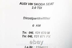 04L131671PX FAP Diesel Particulate Filter 2.0TDI New OEM Audi A3 8V 150PS 0km