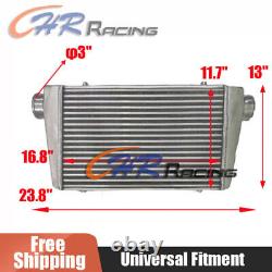 18 X 12 X 3 Core Fic Universal Aluminum Turbo Intercooler 3'' 76mm In/outlet