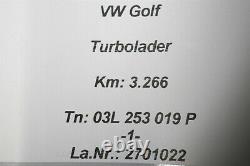 3.266km 03l253019p Turbo Turbocharger 2.0tdi Vw Passat Golf 6 Eos 1f Audi A3