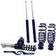 Coilover Suspension Kit Combined Filets For Vw Golf Iv 1.9 Tdi 2.0 Audi A3 New