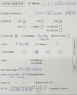 Volkswagen Golf VII 7 Audi A3 2.0tdi 150hp Crlb 115,500 Kms