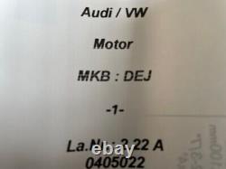 Audi A3 8V VW Golf 7 DEJ 2.0TDI 150PS Moteur Turbo D Pompe Seulement 16km